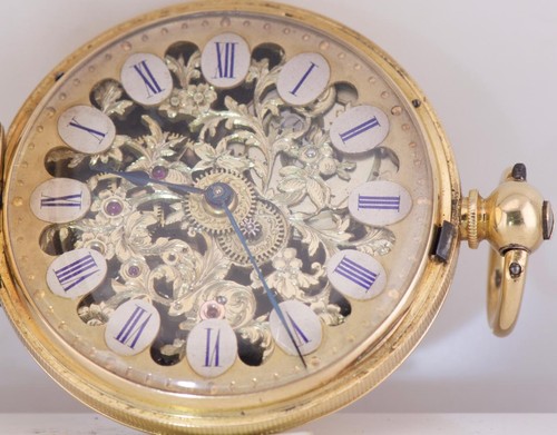 Montre gousset squelette - gousset,