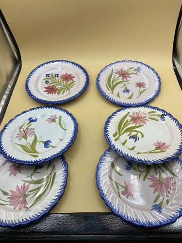 Assiettes faïence charolles - assiettes,