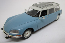 AU754 NOREV 1/43 1:43 CITROEN DS20 BREAK AVEC GALERIE SUR TOIT GRIS 1972 BLEU