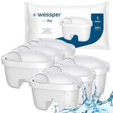 6 cartouches filtrantes compatible avec filtres à eau Laica Bi-Flux