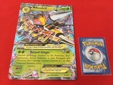 MEGA M BEEDRILL EX XY158 PV200 HOLO REV XY PROMO JUMBO RARE CARTE POKEMON UK EN