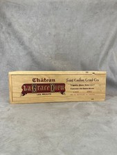 Caisse bois Vin Chateau La Grace Dieu Saint Emilion France Vintage 2000