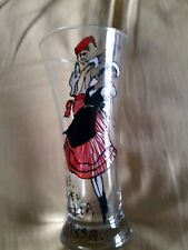 Grand Verre Émaillé Couple de danseurs Carnaval de Nice