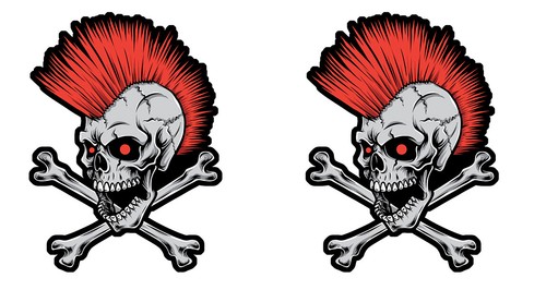 Stickers autocollant tete de - 2,