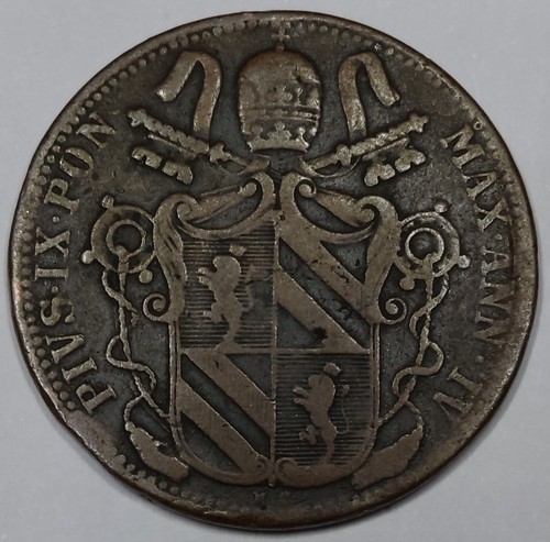Rare monnaie baiocco 1849 - rare, 1