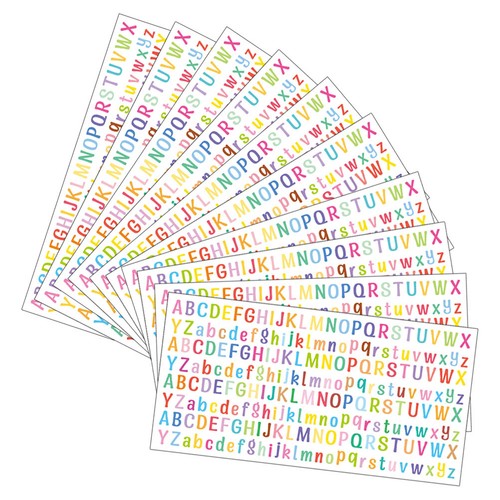 Sheets lettres adhésives - 12,