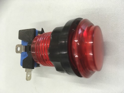 Bouton translucide led rouge - bouton,