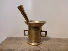 Ancien mortier et pilon bronze apothicaire ancienne pharmacie collection déco
