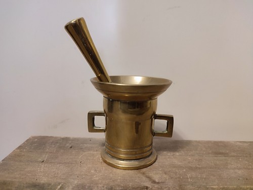 Ancien mortier pilon bronze - et,