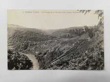 CPA - 15 - LOUPIAC - Les Gorges de la maronne et le Château de Branzac.