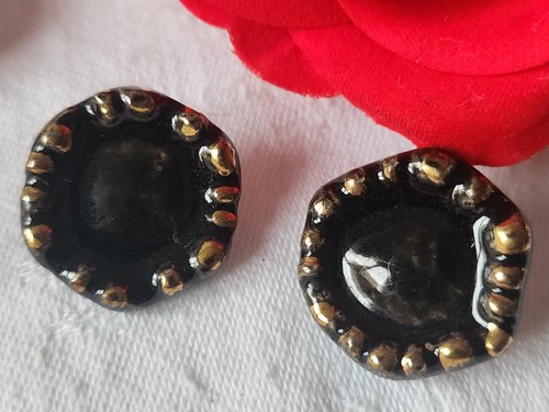 Duo bouton ancien en - bouton,