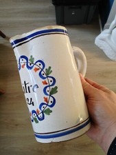 Beau pichet faience Litre 24