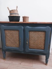 commode/ meuble cannage relooké