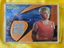 Star Trek Voyager card C13 authentic costume material Kes 2004 Jennifer Lien