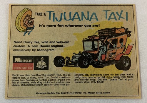 1969 monogram model hot - model, ad
