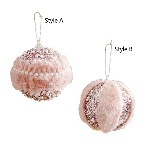 Boule noël rose - rose, en