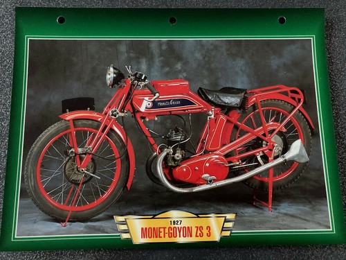 Carte fiche moto monet goyon - carte,