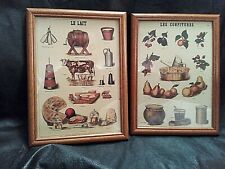 2 AFFICHES 23X17CM CUISINE