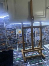   ?   Chevalet de table en bois FSC – support peinture ou présentation 