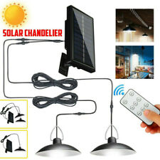 Suspension solaire à double tête LED lumière jardin hangar suspendu intérieur...