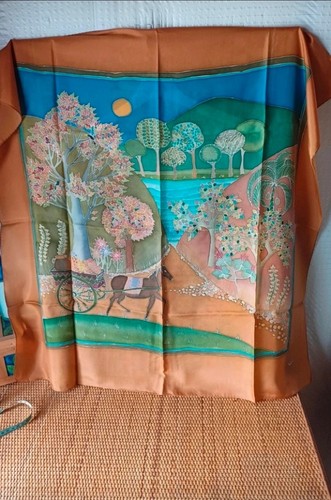 Foulard carré soie - carré,