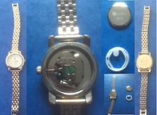 Montre femme ronde LIP Classics 6-13 avec bracelet,  acier inox, très bon état.