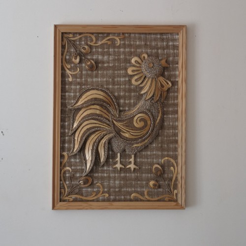 Ancien tableau coq - coq, en