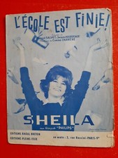 partition SHEILA L'ecole est