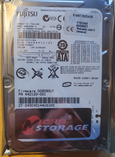 Hdd disque dur futjitsu - hdd,