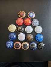 Lot Capsules de champagne Pommery  Taittinger, Feuillatte  Jacquart.
