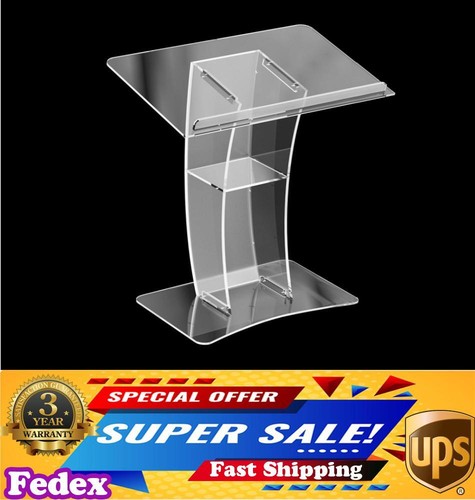 Acrylic clear podium - acrylic,