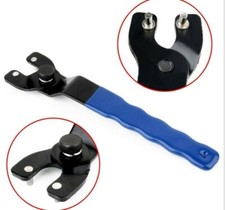 Clé à Ergot Clef Réglable 19cm pour Moyeux Meuleuse d'Angle 4" 5" 6" 7" 9"