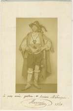 Pierre François Mercier, acteur, dédicace à Gaston et Lucien Mélingue, peintres.