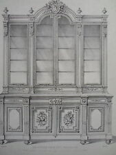 Buffet Salle à manger genre HENRI II GRAVURE le GARDE-MEUBLE MIDART XIXéme