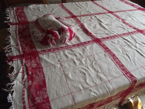 Linge ancien nappe - ancien,