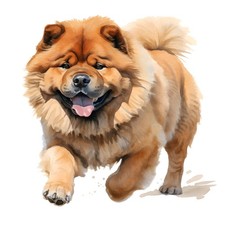 3 x autocollants Chow Chow