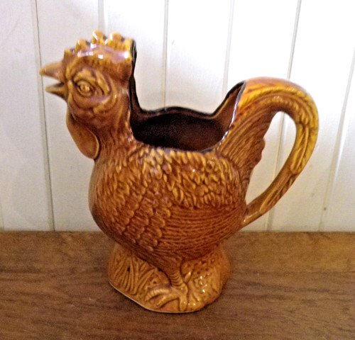 Pichet barbotine coq poet - pichet,