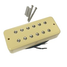 Couverture crème latérale Eric Custom humbucker spécification P-90 bridge