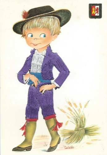 Carte brodée jeune - brodÉe,