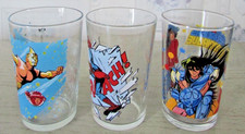 Lot de 3 verres moutarde Les
