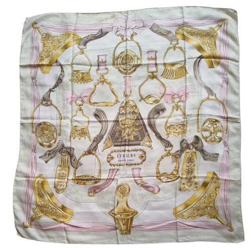 Foulard hermès étriers scarf - foulard, Étriers,scarf