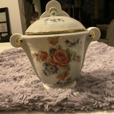 Sucrier art déco en porcelaine de limoges BH France