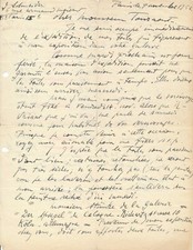 Gérard SCHNEIDER peintre suisse lettre autographe signée Galerie Ex-libris prix 