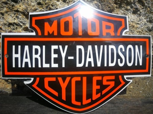 Plaque émaillée harley - émaillée,