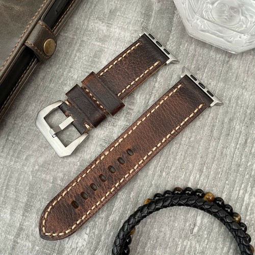 Montre cuir marron bracelet - cuir,