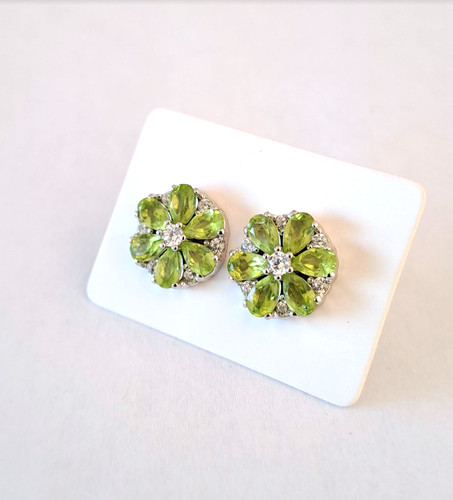 Boucles oreille péridot - boucles,