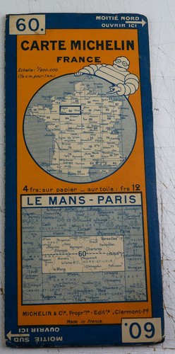 Carte michelin 1930 le - carte, 60