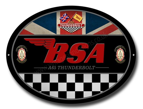 Bsa a65 thunderbolt ovale - bsa,