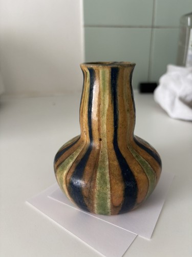 Vase terre cuite vernissée - vase,