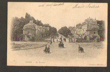 TOURS (37) VOITURE à BRAS avec CHIEN attelé devant , LA TRANCHEE en 1903